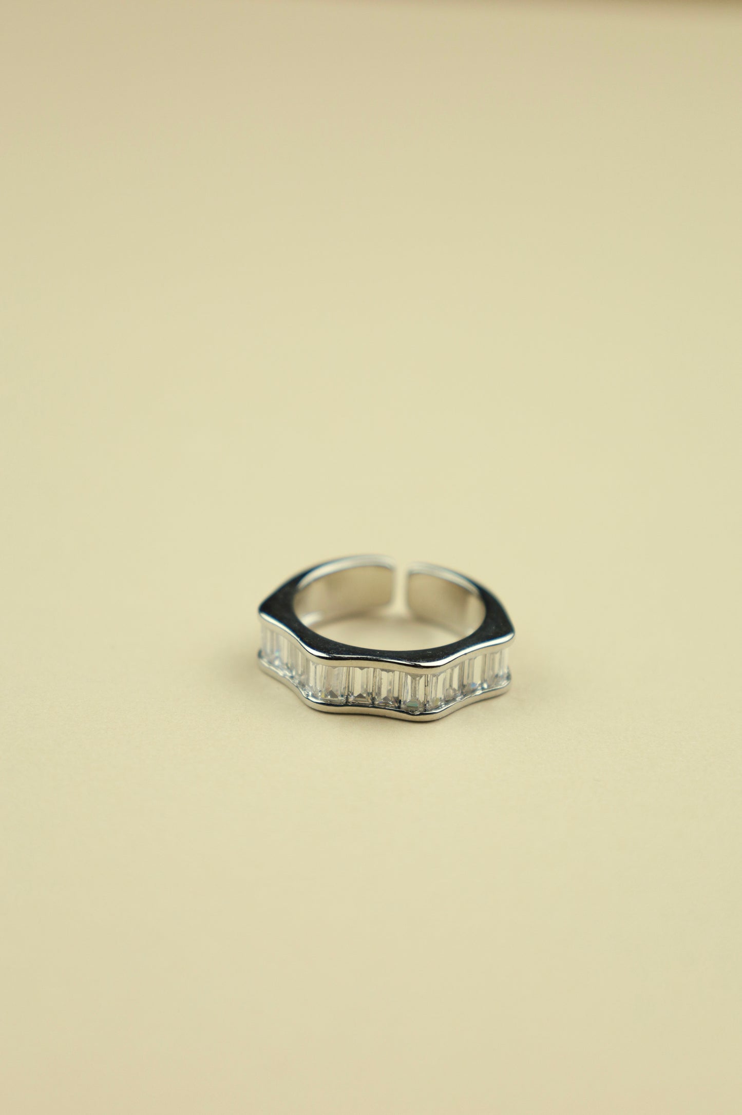 Tiki Baguette Ring (Silver)