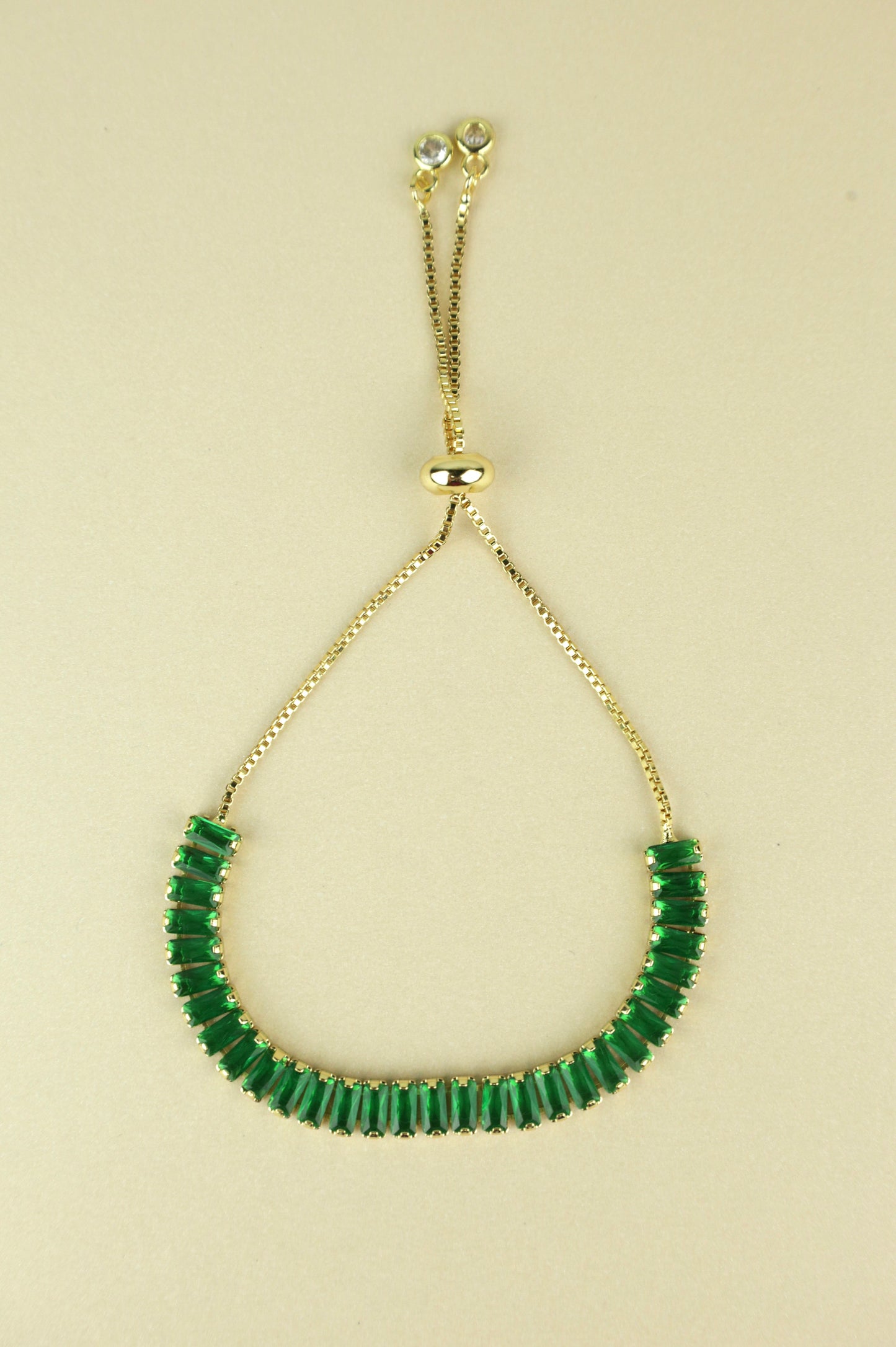 Hathor Baguette Bracelet “Green”