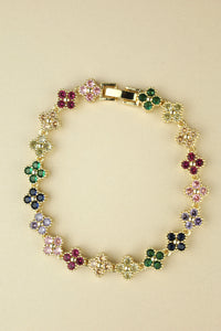 Flora Crystal Tennis Bracelet