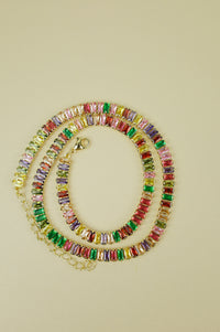 Hathor Baguette Necklace -Multicolored